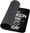 Inspirational Quote Rustic Black Wood Mouse Pad, Positive Motivational Quotes "Be The Reason Someone Smiles Today"