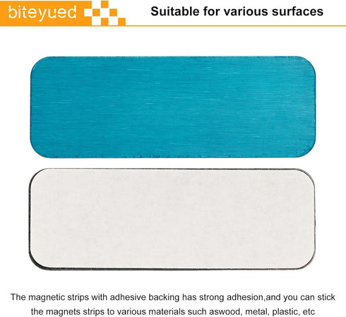 biteyued 12 Counter Pcs Under Cabinet Lights Magnetic stickysReplacement Magnetic Strips with Adhesive Backing