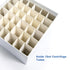 36-Well Lab Freezer Box with Lid, Cryo Storage Box for 15ml Centrifuge Tubes, White Cardboard Freezer Lab Box, 5 Pcs