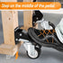 SOLEJAZZ Workbench Caster Kit, 880 LBS Capacity, 3" Heavy Duty Retractable Caster, All Steel Construction, 4 Casters
