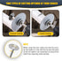 Inside Pipe Cutter Tool for PVC Pipe, Adjustable Depth Gauge, 5Pcs Saw Blades and Hex Shank (Silver)