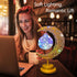 Mayamila Decorative Table Lamp, Crescent Moon Light Ramadan Table Decor, Battery Powered Christmas Ramadan Desk Lamp