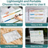 Dry Erase White Board with Stand, Double-Sided Weekly 12x16 inch, 10 Markers, 6 Magnets, Portable for Office