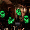 HUYIENO Solar 4pcs Halloween Pathway Lights LED Lights Outdoor Waterproof Halloween Decorations