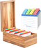 Neando 4x6 Index Card Holder, Acacia Index Card Box, Index Card Organizer Case,