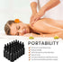24 Pack Frosted Black Dropper Bottles, 1oz/30ml Glass Tincture Bottles with Measured Eye Dropper for Essential Oils