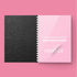 HOUYEE Binding Covers and Combs Set, 50 Pcs Leather Texture Paper Binding Covers, 50 Pcs Clear Covers