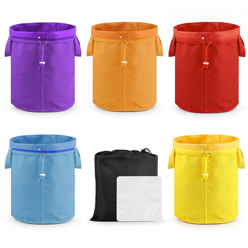 5 Gallon Filter Bag, 5 Pack Mesh Filter Bags with Handle 25-220