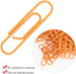 Paper Clips 180pcs, Orange 2.9x0.8cm, Cute Paper Clips Bookmarks for Office School Paper Files Organizing