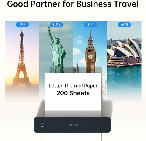 MT610 M832 8.5 11 200 M08F-Letter, M832, M834, A285M, A80, A81, PR20, A40 Thermal Paper x Sheets for & Most Letter