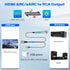192KHz 2 6 Unidirectional HDMI ARC/eARC to RCA Audio Converter Cable Ft, USB Powered L/R Stereo Audio Extractor Adapter