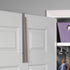 HOLDN’ STORAGE Over The Door Hanger, Single Foldable Rack Organizer for Coats, Clothes & Towels, Satin Nickel
