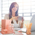 Rose Gold Office Supplies, Mesh Desk Organizers with Tape Holder, Stapler, Pen Holder, and More for Office