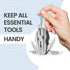 Mini Multitool Keychain Set - 6-in-1 Pocket Tool, Multifunctional Plier, Wire Strippers, Phillips Screwdriver, Knife,