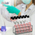 2pcs Stainless Steel Test Tube Racks, 12 Holes, Wire Constructed Holder for Dia.=21mm Tubes