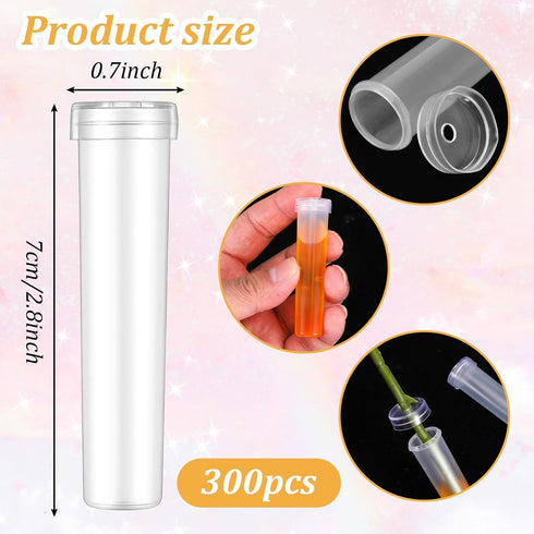 Generic (100pcs) Tubos para Flores Naturales, Tubos para Flores Naturales para Pastel, Water Tubes for Flowers, Flower