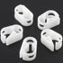 1/4" - 5/16" Plastic Tubing Clamps Flow Control Hose Clamp, Laboratory Pinch Valve Shut Off Hose Clamp - Pack of 5 White