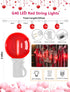 50Ft G40 27 Bulbs, LED Valentine's Day String Lights Outdoor, Valentines Decorations Lights with Red Shatterproof Globe