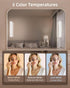 2 Pack 3 Dimming, EZVALO Wireless Makeup Light, Rechargeable Vanity Lights for Mirror with Color Modes, Stepless Touch