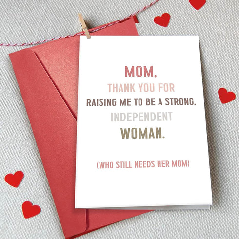 Bablira Sentimental Mother's Birthday Card, Heartwarming Mother's Day Gift from Daughter, Mom Thank You Card Gift