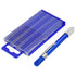 21Pcs Metric Mini Micro Drill Bit Set, HSS Twist Bits with Mini Pin Vise & Plastic Case for DIY