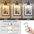 15.7' Inch Dimmable Picture Light Battery Operated Long Rechargeable Wall Sconce LED Library Light with Swing Arm