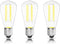 Edison Bulbs E26 Medium Base 2700K Soft White, 750LM ST19 Vintage LED