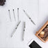 Cambond Ballpoint Pens Metal Pen - Silver with Black Ink for Gift Business Men, 3 Pens with 3 Refills