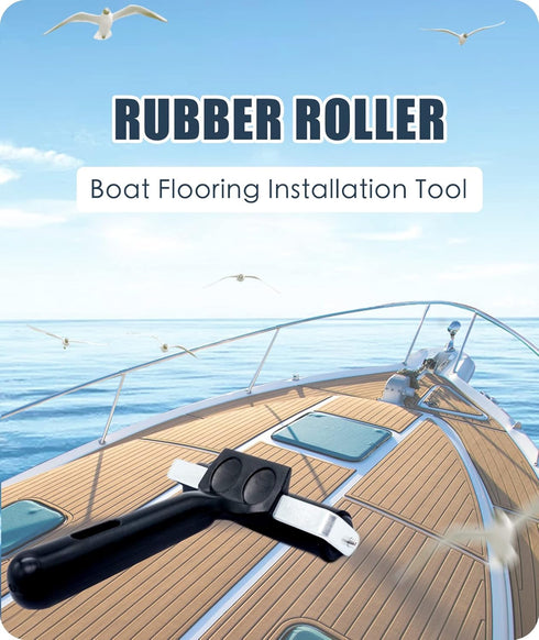Rubber Brayer Roller for Boat Flooring Tools, Tape Roller for Decking Installation, 4 inch, 2PCS