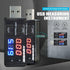 Black USB Power Meter,USB Current Meter,3-9V 0-5A Voltage Tester Multimeter,LCD Digital Multimeter Current Tester Voltage Detector, Multi Testers USB Tester DC LED Display