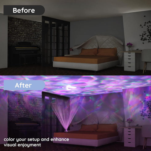 9 Lumoonosity Ocean Wave Projector Water Light Projector for Bedroom, Kids Room Decor Ocean Galaxy Night Light