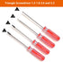 Triangle Screwdrivers Set - 7 Sizes 1.4mm to 4.2mm, SKZIRI 7in1 Tool Kit for Electronic Repairs