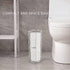 3 Decorative Metal Standing Toilet Tissue Holder for Bathroom/Powder Room, Compact Tissue Reserve for Jumbo Rolls