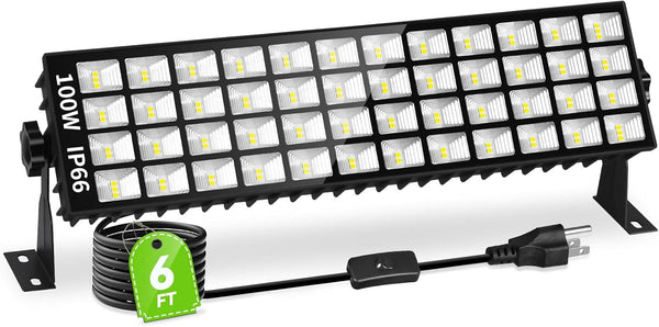 100W LED Shop Light, 14000LM 6000K Plug in Garage Light with 6FT