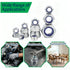 Generic 30Pcs M8 304 Lock Nuts, Stainless Steel Nylon Insert Locknuts, Vibration & Corrosion Resistant, Self-Locking