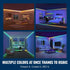 16.4 WiZ Connected ft LED Light Strip For Your Smart Home, Flowing Multicolor LED Lights, Color-Changing RGBIC