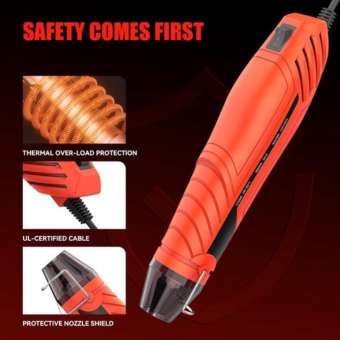 430PCS Solder Seal Wire Connectors with 300W Heat Gun, Waterproof Solder Stick Heat Shrink Butt Wire Connectors