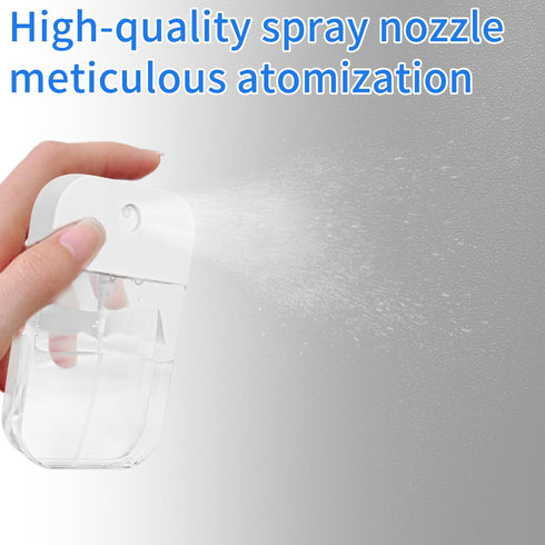 2 PCS Clear Spray Bottles, 50 ML Refillable Plastic Perfume Atomizer Vials for Perfume, Moisturizing Water
