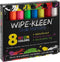 Wipe-Kleen Liquid Chalk Markers Neon Color - Set of 8 for Bistro Signs, Blackboard, Whiteboard & Glass