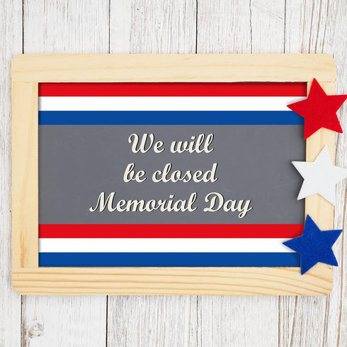 Whaline 32.8ft Patriotic Bulletin Board Borders Red Blue White Die-Cut Stripes for 4th of July Classroom Decor