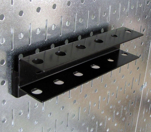 Wall Control Black Pegboard Screwdriver Holder Bracket, Slotted Metal Accessory for Pegboard and Tool Board