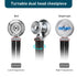 SCIAN Sprague Rappaport Stethoscope for Doctors, Nurses, Med Students, Multi-Functional Dual Head with Convertible Bell