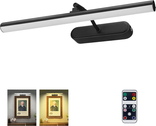 RAIFOOLLY Picture Light,3AA Battery Wall Lights,Wireless Art Lights for Paintings,Remote Control Accent Light