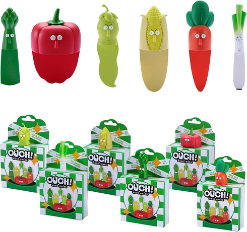 RMISODO 6 3D Set, Pieces Funny Vegetable Bookmarks for Kids, Students, Readers, PVC Material Bookmark Creative Cartoon