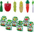 RMISODO 6 3D Set, Pieces Funny Vegetable Bookmarks for Kids, Students, Readers, PVC Material Bookmark Creative Cartoon
