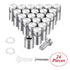 1/2 x 3/4 Inch Sign Standoff Screws, Stainless Steel Wall Standoff Mounts for Glass Acrylic Signs