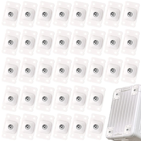 32 PCS Self Adhesive Caster Wheels, Mini Swivel Stainless Steel Paste Universal Wheels for Furniture Storage