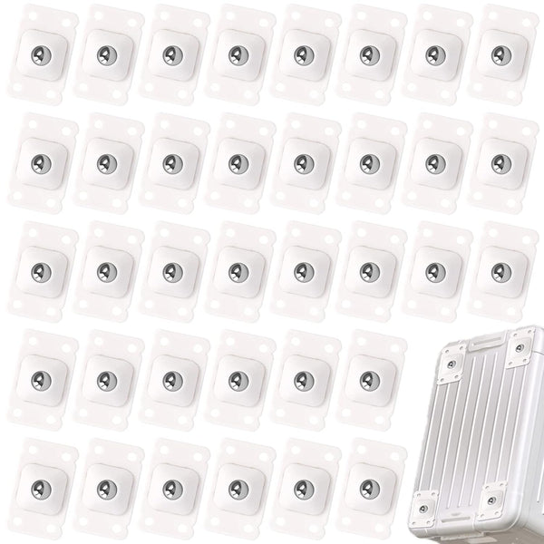 32 PCS Self Adhesive Caster Wheels, Mini Swivel Stainless Steel Paste Universal Wheels for Furniture Storage
