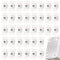 32 PCS Self Adhesive Caster Wheels, Mini Swivel Stainless Steel Paste Universal Wheels for Furniture Storage