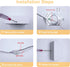 Set 12W (White-1pcs) KICAAO LED Wall Sconces of Two, Modern Wall Lamp, White Up Down Wall Mount Lights for Living Room